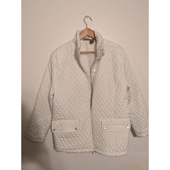 Jane Ashley white quilted jacket size 1X - Picture 6 of 7